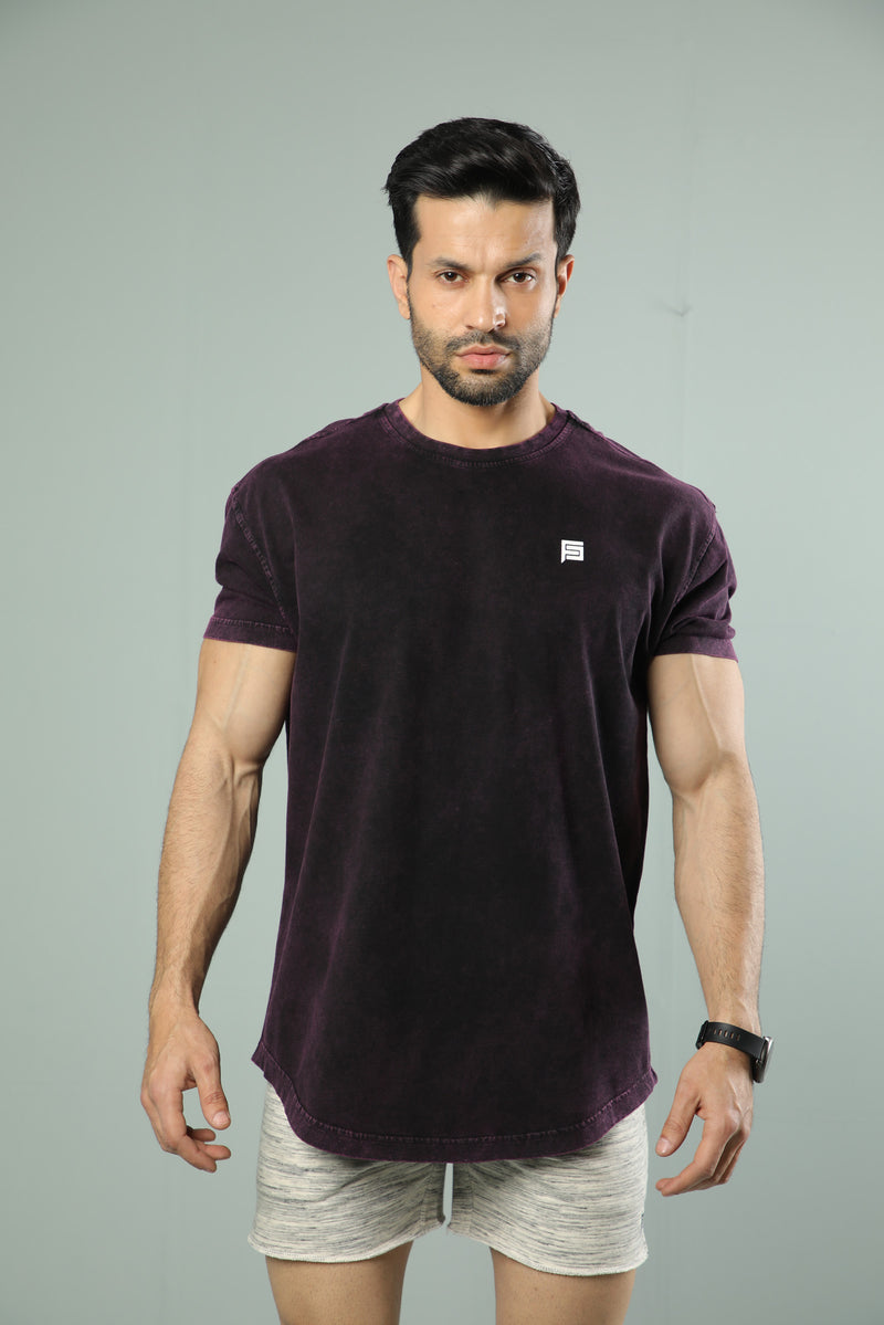 112 Wrinkle Jersey T-Shirt (Purple Wash)