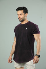 112 Wrinkle Jersey T-Shirt (Purple Wash)
