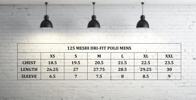 125 MESHI DRI-FIT POLO MENS