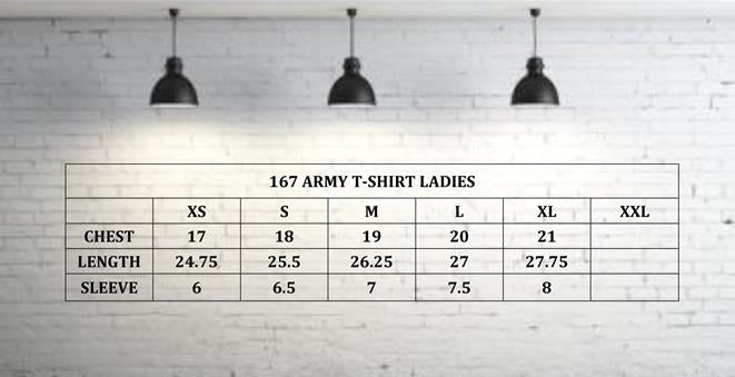 167 ARMY T-SHIRT LADIES