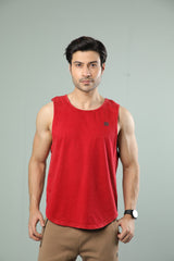 215 Wrinkle Jersey Tank (Red Wash)