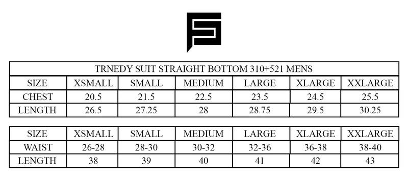 Trendy Suit Straight Bottom 310+521 (Black)
